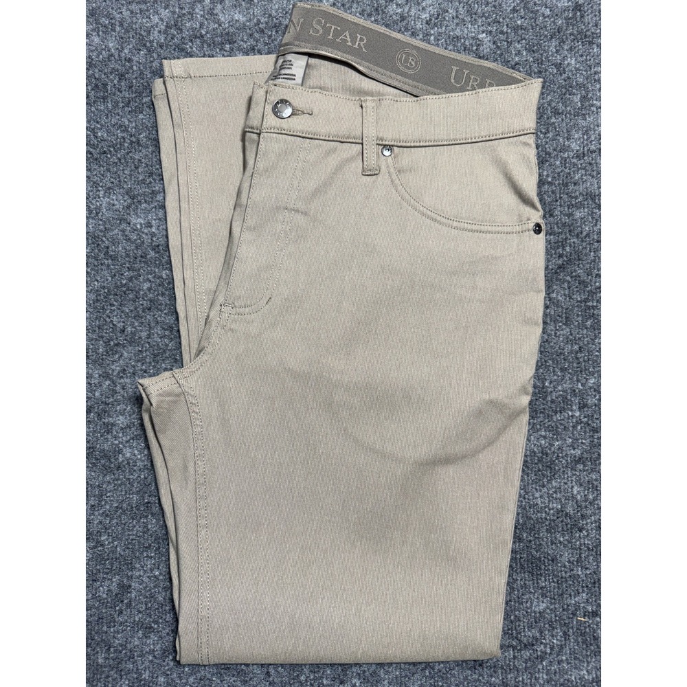 Urban Star Mens Khaki Tan Relaxed Straight Leg Stretch Pants 36x29 02519959US